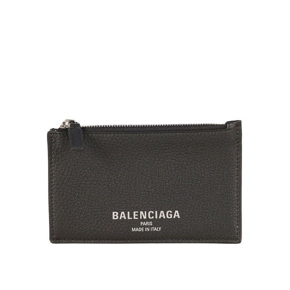 Balenciaga Textured Calfskin Leather Wallet With Zippered Compartment - NWT - Picture 1 of 2